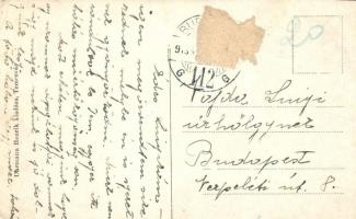 Temesvár, Timisoara; Belváros, Lloyd Palota és Kávéház, Reisz Alfréd üzlete, villamos, útépítés / do...