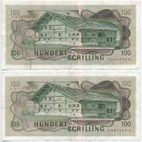 Ausztria 1969 (1970). 100Sch (2x) T:III
Austria 1969 (1970). 100 Schilling (2x) C:F
Krause 145