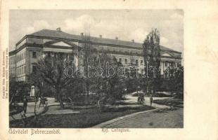 Debrecen, Református Collegium. Pongrácz Géza kiadása, Kiss Ferencz eredeti fényképe után (EK)