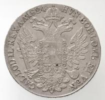 1824B Tallér Ag "I. Ferenc" Körmöcbánya (28,10g) T:2 / Hungary 1824B Thaler Ag "Franz...