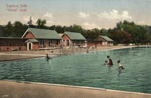 Miskolctapolca, Tapolca; Fürdő, strand, fürdőzők. Ferenczi B. kiadása