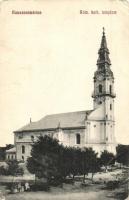Kunszentmárton, Római katolikus templom. Garay György kiadása (kis sarokhiány / small corner shortage)
