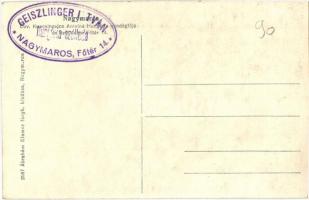 Nagymaros, Özv. Kopcsinovics Antalné Hungária vendéglője, étterem és szálloda, kert. Ábrahám Elemér ...