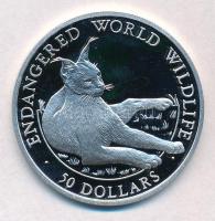 Cook-szigetek 1990. 50$ Ag "Hiúz" T:PP felületi karc
Cook Islands 1990. 50 Dollars Ag &qu...