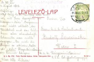 Siklós, látkép. W. L. Bp. 1752. Feiler Mariska kiadása + M. G. Instuktionskader für die k.u.k. bh. F...