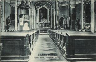 Bicske, Római katolikus templom, belső. Lichtenstein Mór kiadása (Rb)