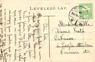 Debrecen, Református templom, villamos. W. L. Bp. 5965. Ideal (EK)