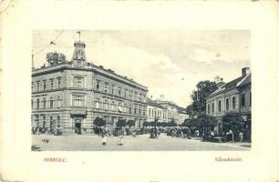 Miskolc, Városháztér, Haltenberger üzlete, piac. W. L. Bp. 6190. (EK)