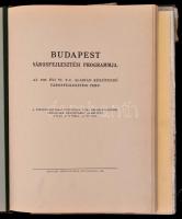 1940 Budapest Városfejlesztési Programmja. Az 1937. évi VI. Tc alapján készítendő fejlesztési terv. ...