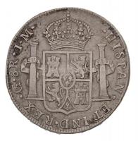 Mexikó / Guanajuato 1821Go-JM 8R Ag "VII. Ferdinánd" (26,82g) T:2- / Mexico / Guanajuato 1...