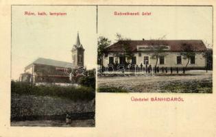 1914 Bánhida, Római katolikus templom, Szövetkezeti bolt és saját kiadása