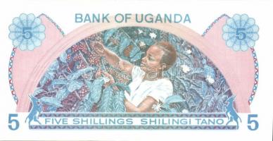 Uganda 1979. 5Sh T:I + 1987. 5Sh, 10Sh T:I