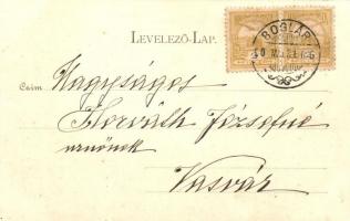 1900 Balatonboglár, Gőzhajó állomás. Kapható Simon Gézánál