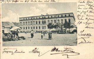 1902 Budapest III. Óbuda, Dohánygyár, piac árusokkal, Divald Károly 288. (EK)