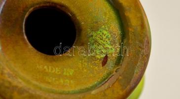 Zsolnay eozin mázas kút, jelzett, hibátlan, m: 13 cm