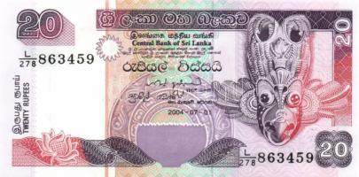 Sri Lanka 2001-2004. 10R, 20R, 50R, 100R T:I