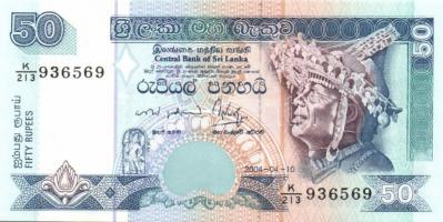 Sri Lanka 2001-2004. 10R, 20R, 50R, 100R T:I