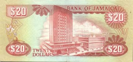 Jamaica 1985.1.1. 20$ T:II+ Csak egyszer hajtva!