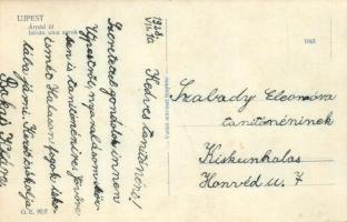 Budapest IV. Újpest, Árpád út és István utca sarok, "A" villamos, Kereskedelmi Bank, gyógy...