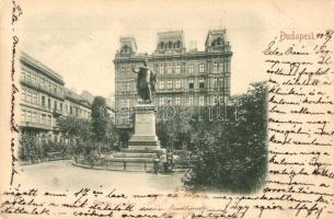 1899 Budapest V. Eötvös József szobor, Magyar-Francia Biztosító Rt. (EK)