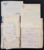 1924-1929 Török János rendőrparancsnok kinevezése és kitüntetés alkalmából küldött levelek. névjegyek és táviratok gyűjteménye. Több száz darab