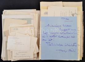1924-1929 Török János rendőrparancsnok kinevezése és kitüntetés alkalmából küldött levelek. névjegye...