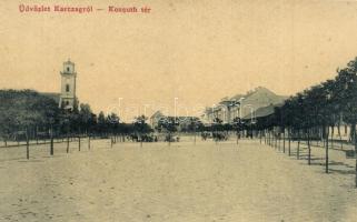 1912 Karcag, Kossuth tér. Kiadja Nagy Lajos 1854.  (EK)