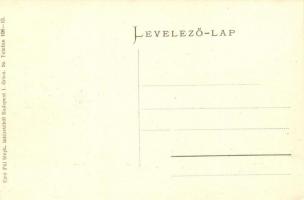 Budapest VI. Palermo Kávéház belső pincérekkel. Andrássy út 47. Bíró Pál kiadása