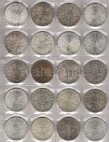Österreich, 1959-78, 50 Schilling, 20 Stück kompl.Serie, Silber, Erh.:vz/kiváló