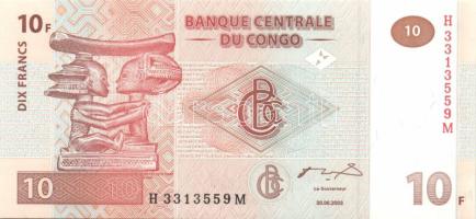 Kongó 2003. 10Fr T:I + Mozambik 1999. 20.000M T:I