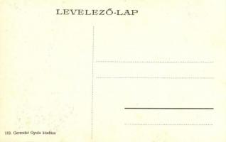 Balatonföldvár, Parti sétány fürdőházakkal, utcakép nyaralókkal. Gerendai Gyula kiadása