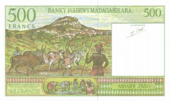 Madagaszkár 1994. 500Fr + 2004. 100A, 500A T:I