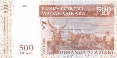 Madagaszkár 1994. 500Fr + 2004. 100A, 500A T:I