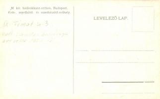 Budapest IX. M. kir. hadirokkant otthon kefe, seprőkötő és ecsetkészítő műhelye, belső. Timót utca 3...