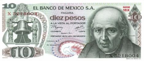 Mexikó 1967-1981. 1P, 5P, 10P (2x), 50P (2x), 100P (2x) klf dátummal T:I Összesen 8db!