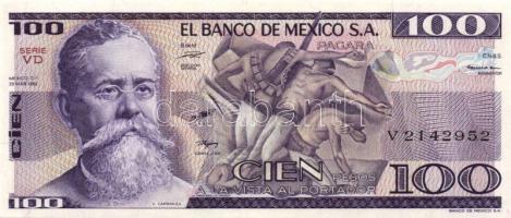 Mexikó 1967-1981. 1P, 5P, 10P (2x), 50P (2x), 100P (2x) klf dátummal T:I Összesen 8db!