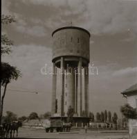 Kecskemét, városképek, épületek, 15 db negatív, 6x6 cm