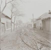 Kecskemét, városképek, épületek, 15 db negatív, 6x6 cm