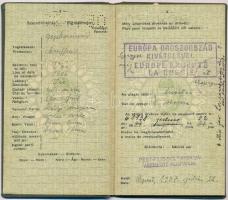 1938 Keményfedeles útlevél / Hungarian passport