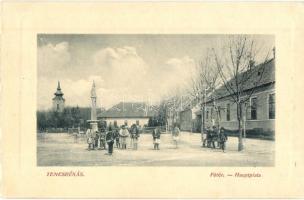 Temesrékas, Rékás, Recas; Fő tér.  W. L. Bp. 433.  / main square (fa)