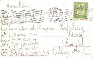 Budapest XX. Pestszenterzsébet, Pesterzsébet, Erzsébetfalva; M. kir. áll. elemi népiskola, villamos....