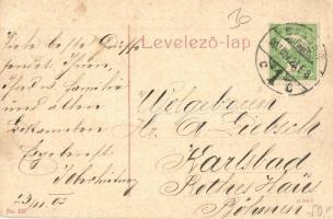 Brassó, Kronstadt, Brasov; Pénzügyi palota és m. kir. posta. No. 105. / Financial palace and main po...