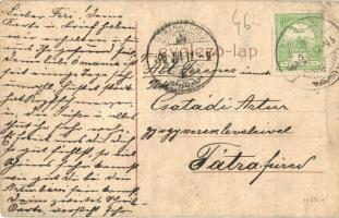 Lippa, Lipova; Búza tér, Román ortodox templom, Takarékpénztár. W. L. 3069. / square, Romanian Ortho...