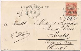 1906 Nagymaros, vasútállomás vágánnyal. W.L. 265.  (EK)