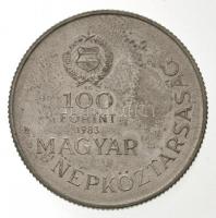 1983. 100Ft alpakka "Széchenyi István" jelzett próbaveret tervezet, "PRÓBAVERET"...