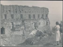 cca 1950-1960 Magyarországi várak, 5 db fotó, 17x23 cm