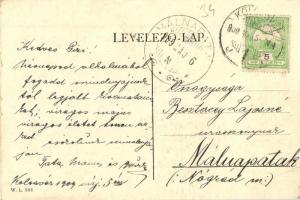 Kolozsvár, Cluj; Kossuth Lajos utca, Szász templom, üzletek, létra. W. L. 988. / street view, church...