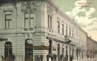 1907 Budapest X. Kőbánya, Kaszinó és posta, Casino kávéház, közjegyző