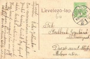 Torda, Turda; Jókai Mór utca, Polgári leányiskola. No. 437. / street view, girls' school