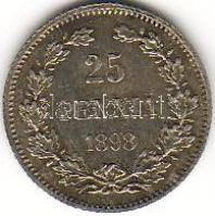 Finnország 1898 25P ezüst T:1/2